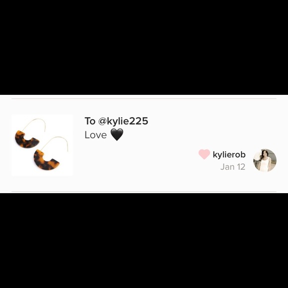 LAST ONE!! Tortoise Shell Drop Earrings - Picture 8 of 8